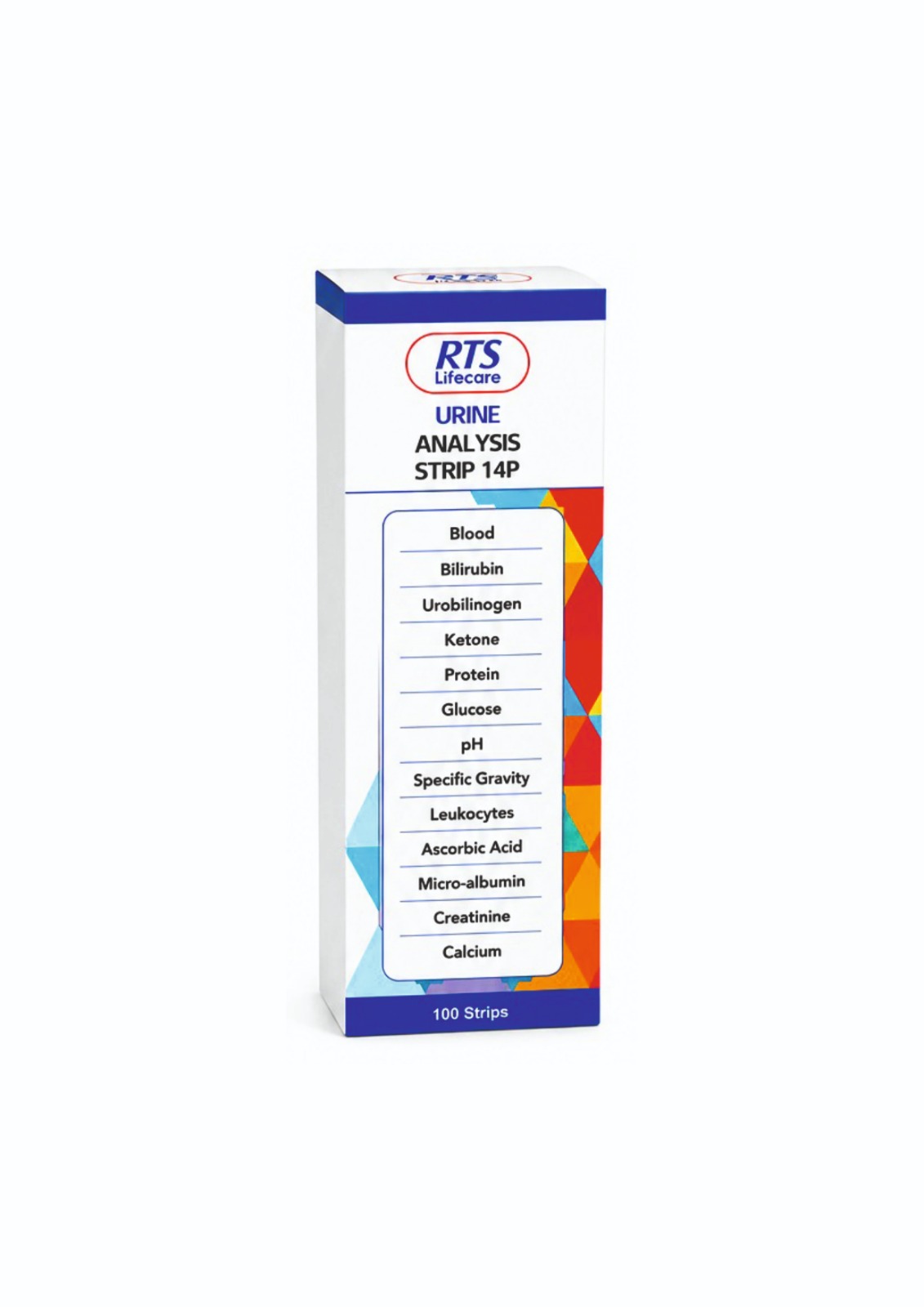 RTS Lifecare Urine Analysis Strip 14 P Test